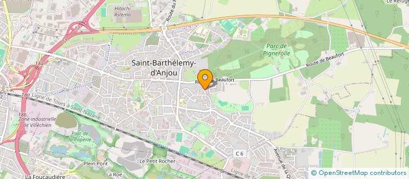 localisation de l'entreprise SOCIETE CIVILE IMMOBILIERE GAMBETTA 21  SAINT-BARTHELEMY-D'ANJOU