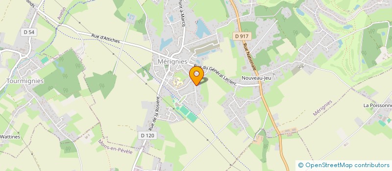 localisation de l'entreprise SOCIETE CIVILE IMMOBILIERE GAMO à MERIGNIES