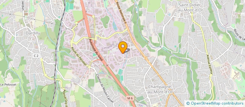 localisation de l'entreprise SOCIETE CIVILE IMMOBILIERE GAUTIER & CIE  CHAMPAGNE-AU-MONT-D'OR