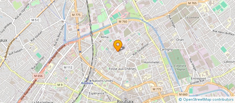 localisation de l'entreprise SOCIETE CIVILE IMMOBILIERE GCV  ROUBAIX