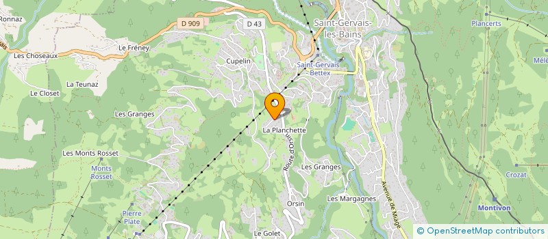 localisation de l'entreprise SOCIETE CIVILE IMMOBILIERE GENEPI  SAINT-GERVAIS-LES-BAINS