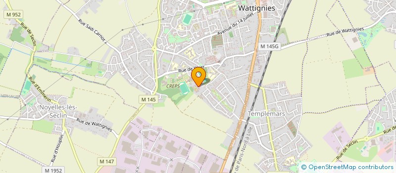 localisation de l'entreprise SOCIETE CIVILE IMMOBILIERE GENERAL LECLERC  WATTIGNIES