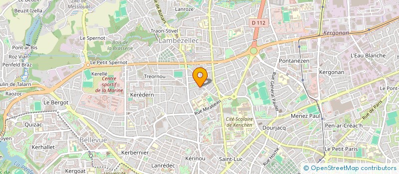 localisation de l'entreprise SOCIETE CIVILE IMMOBILIERE GENONAFA  BREST