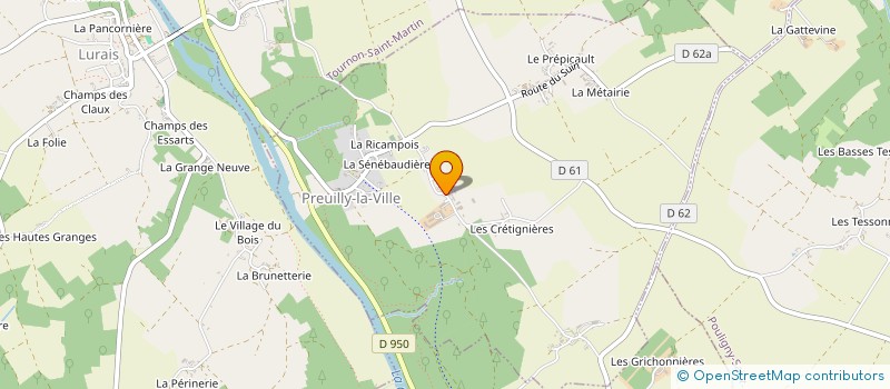 localisation de l'entreprise SOCIETE CIVILE IMMOBILIERE GESTION PATRIMONIALE AFL INVEST à PREUILLY-LA-VILLE