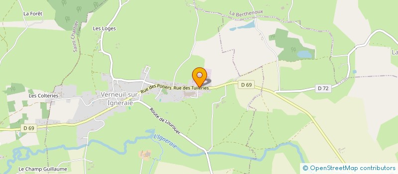 localisation de l'entreprise SOCIETE CIVILE IMMOBILIERE GESTION PATRIMONIALE CHERAMY INVEST à VERNEUIL-SUR-IGNERAIE