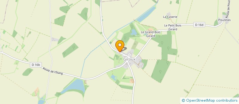 localisation de l'entreprise SOCIETE CIVILE IMMOBILIERE GESTION PATRIMONIALE ONIRYC à GIROUX