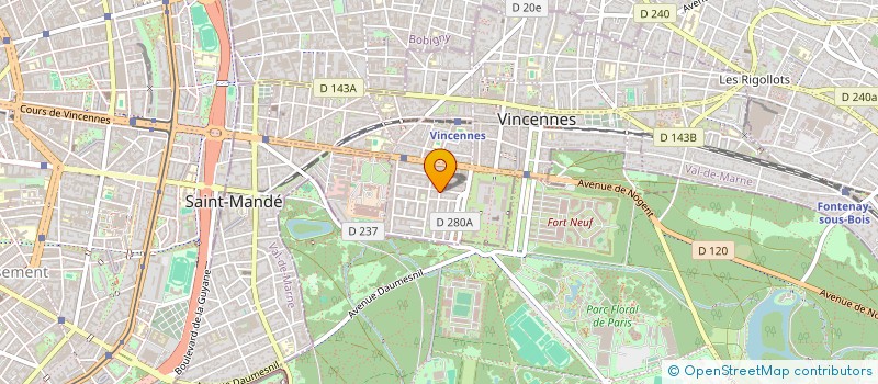 localisation de l'entreprise SOCIETE CIVILE IMMOBILIERE GFH LACROIX à VINCENNES