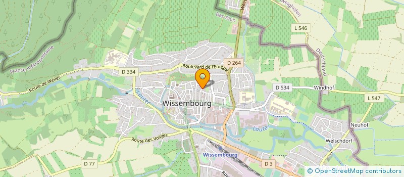 localisation de l'entreprise SOCIETE CIVILE IMMOBILIERE GIBOR  WISSEMBOURG