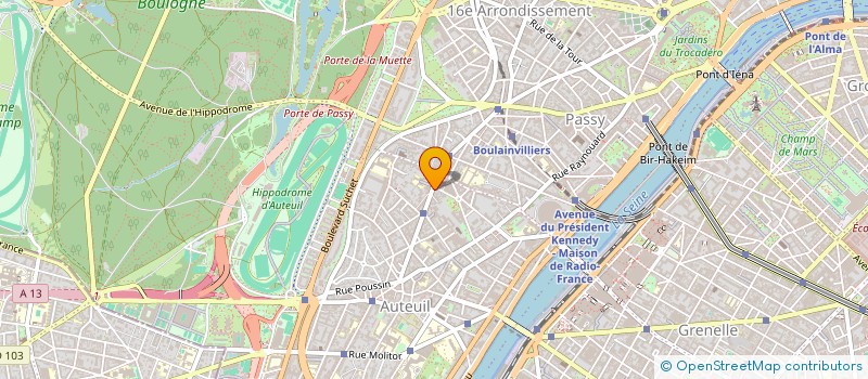 localisation de l'entreprise SOCIETE CIVILE IMMOBILIERE GILDA  PARIS