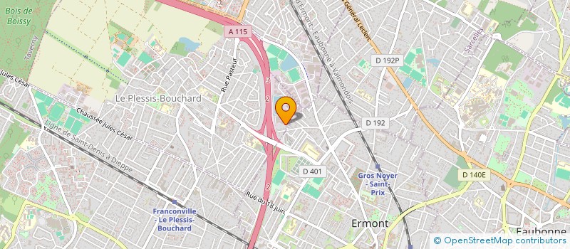 localisation de l'entreprise SOCIETE CIVILE IMMOBILIERE GLACE (GUILLAUME LOUIS ANDRE CHRISTOPHE ENSEMBLE) à LE PLESSIS-BOUCHARD