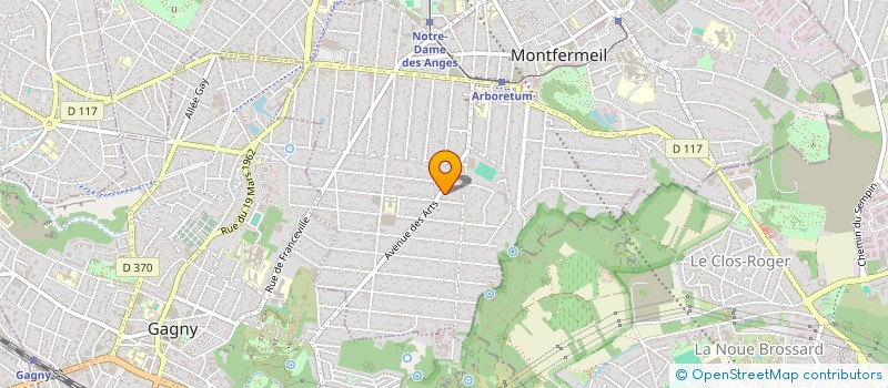 localisation de l'entreprise SOCIETE CIVILE IMMOBILIERE GLADAM  MONTFERMEIL