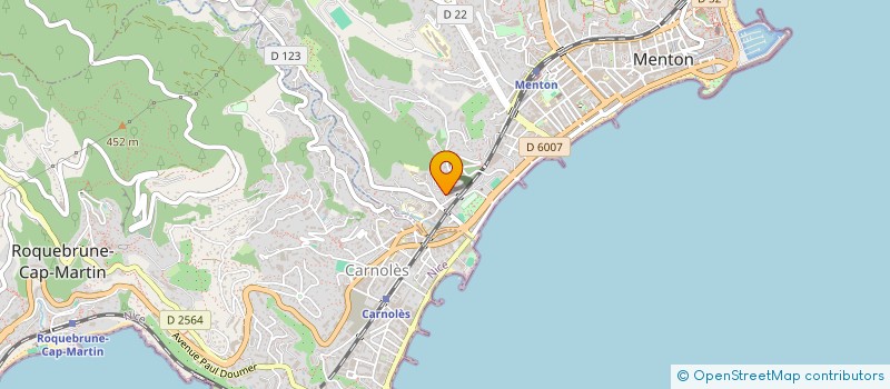 localisation de l'entreprise SOCIETE CIVILE IMMOBILIERE GLAME à MENTON