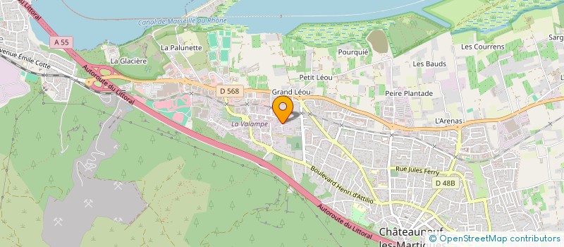 localisation de l'entreprise SOCIETE CIVILE IMMOBILIERE GLM  CHATEAUNEUF-LES-MARTIGUES