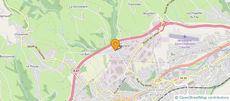 localisation de l'entreprise SOCIETE CIVILE IMMOBILIERE GMT  SAINT-CHAMOND