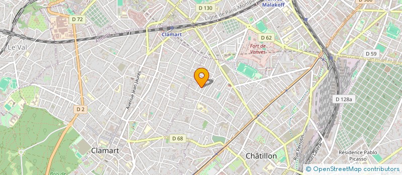 localisation de l'entreprise SOCIETE CIVILE IMMOBILIERE GORY  CHATILLON