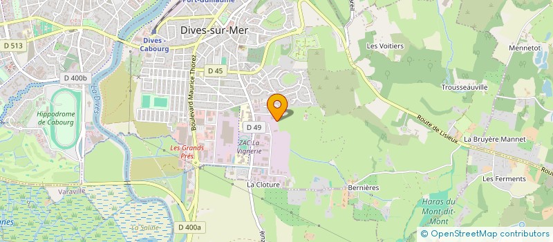 localisation de l'entreprise SOCIETE CIVILE IMMOBILIERE GOUBINAT à DIVES-SUR-MER