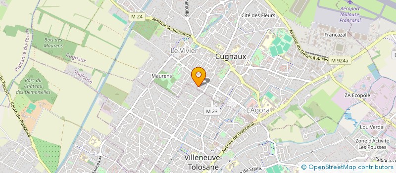 localisation de l'entreprise SOCIETE CIVILE IMMOBILIERE GOUERY ET PAR ABREVIATION SCI GOUERY  CUGNAUX