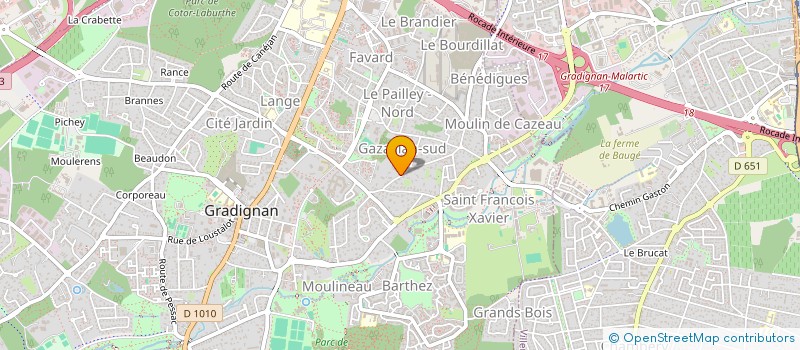 localisation de l'entreprise SOCIETE CIVILE IMMOBILIERE GPR 33210  GRADIGNAN