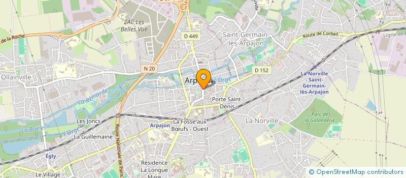 localisation de l'entreprise SOCIETE CIVILE IMMOBILIERE GRANDE RUE EN ABREGE SCI GRANDE RUE  ARPAJON