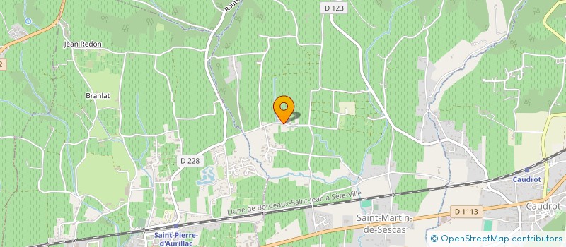 localisation de l'entreprise SOCIETE CIVILE IMMOBILIERE GRANJOU  SAINT-MARTIN-DE-SESCAS