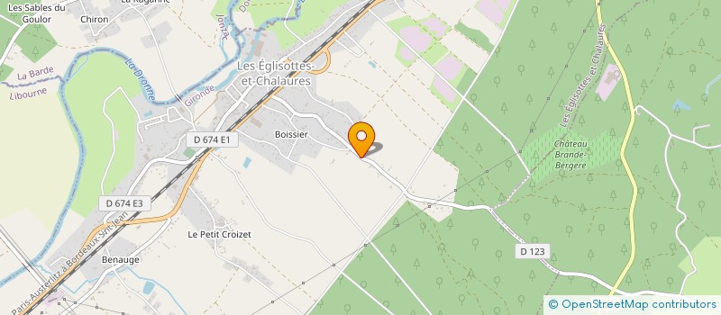 localisation de l'entreprise SOCIETE CIVILE IMMOBILIERE GSPR  LES EGLISOTTES-ET-CHALAURES