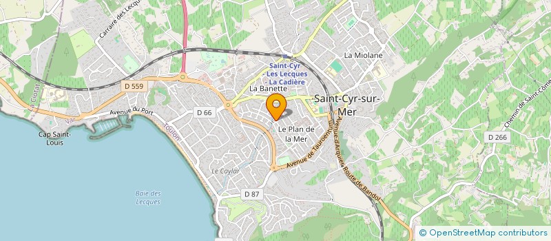 localisation de l'entreprise SOCIETE CIVILE IMMOBILIERE GUBIS à SAINT-CYR-SUR-MER