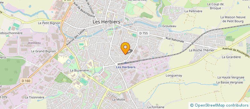 localisation de l'entreprise SOCIETE CIVILE IMMOBILIERE GUERTON à LES HERBIERS