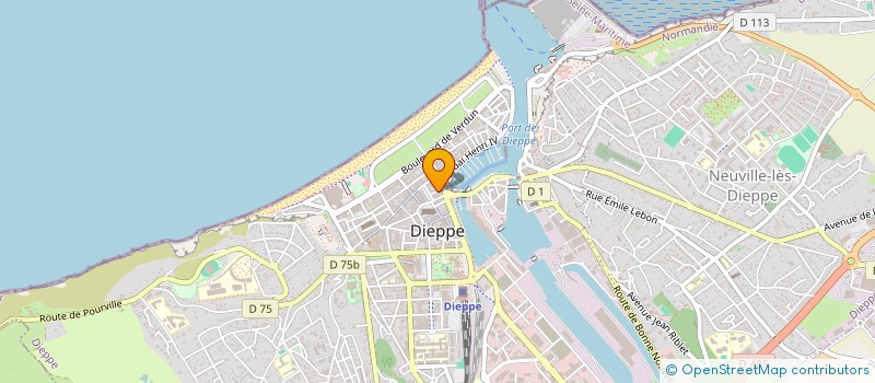 localisation de l'entreprise SOCIETE CIVILE IMMOBILIERE GUEURES CORPORATION  DIEPPE