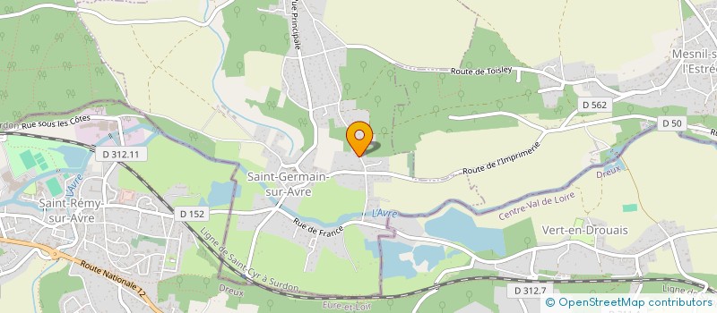 localisation de l'entreprise SOCIETE CIVILE IMMOBILIERE GUEZENNEC - SCI GUEZENNEC  SAINT-GERMAIN-SUR-AVRE