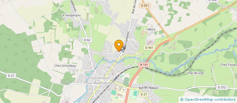 localisation de l'entreprise SOCIETE CIVILE IMMOBILIERE GULLI  CHASSENEUIL-SUR-BONNIEURE