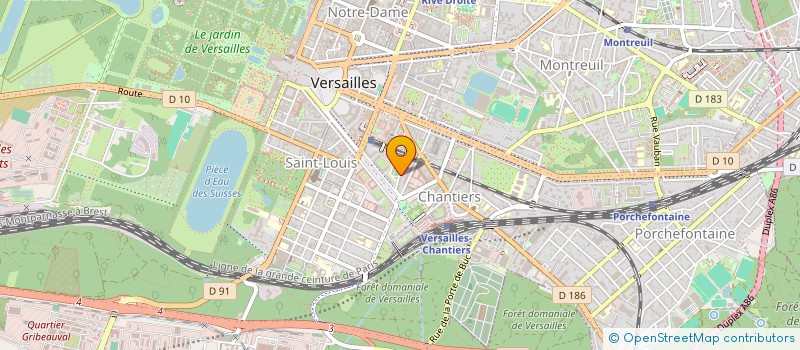 localisation de l'entreprise SOCIETE CIVILE IMMOBILIERE GUSTAVE à VERSAILLES