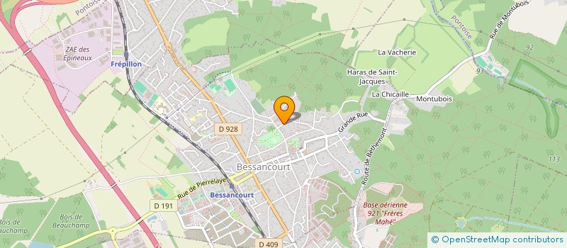 localisation de l'entreprise SOCIETE CIVILE IMMOBILIERE H & R INVESTISSEMENTS  BESSANCOURT