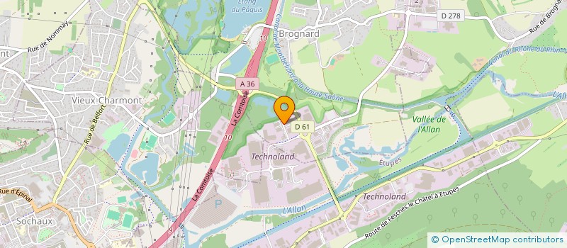 localisation de l'entreprise SOCIETE CIVILE IMMOBILIERE H20  BROGNARD