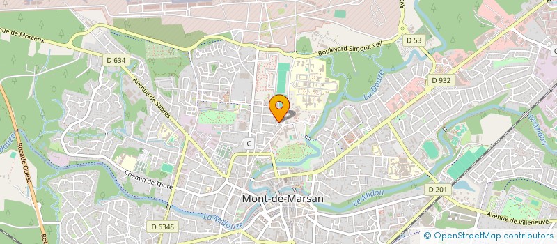 localisation de l'entreprise SOCIETE CIVILE IMMOBILIERE H2M à MONT-DE-MARSAN