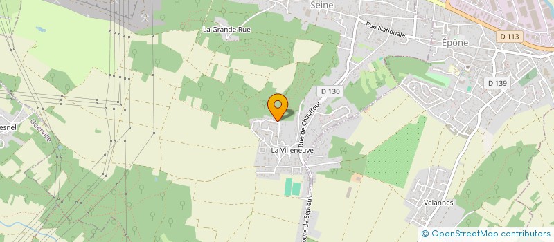 localisation de l'entreprise SOCIETE CIVILE IMMOBILIERE H7BB  MEZIERES-SUR-SEINE