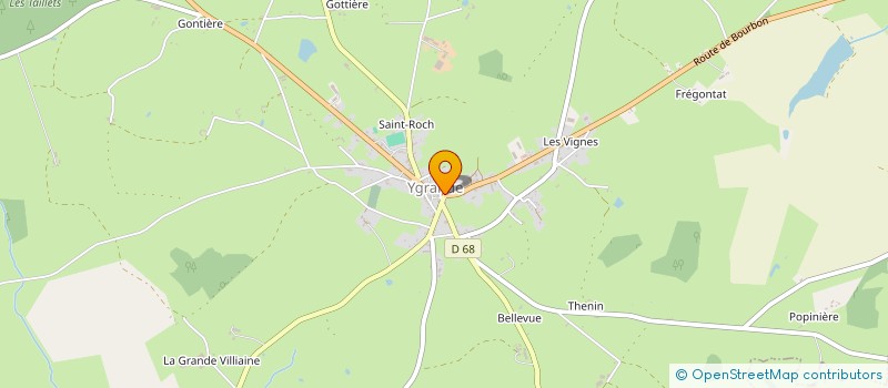 localisation de l'entreprise SOCIETE CIVILE IMMOBILIERE HABERTOISE  YGRANDE