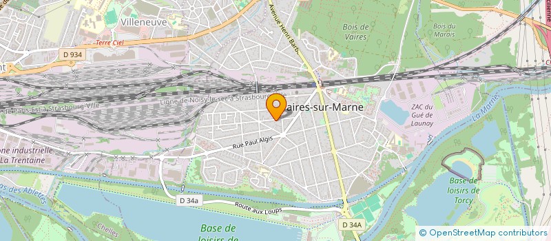 localisation de l'entreprise SOCIETE CIVILE IMMOBILIERE HABITAT PLUS  VAIRES-SUR-MARNE