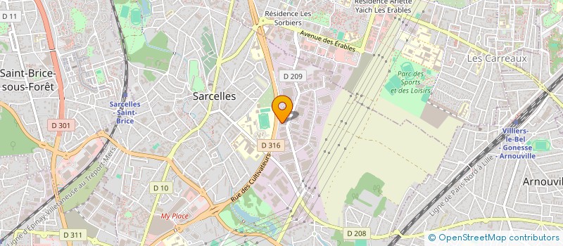 localisation de l'entreprise SOCIETE CIVILE IMMOBILIERE HAIDAR  SARCELLES