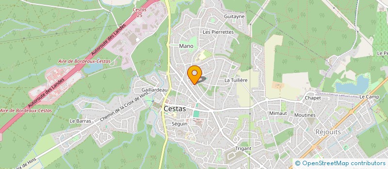 localisation de l'entreprise SOCIETE CIVILE IMMOBILIERE HAURRENTZAT  CESTAS