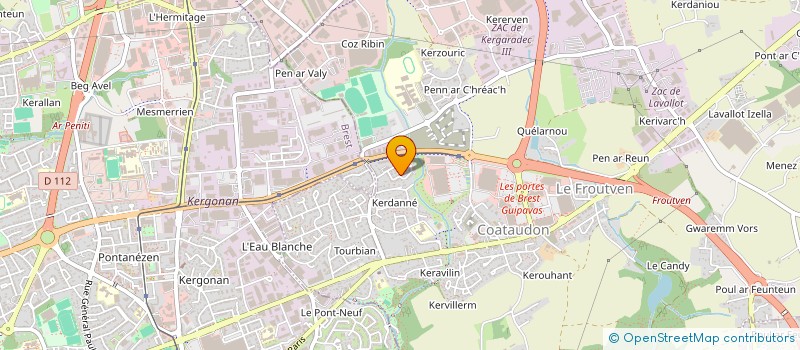 localisation de l'entreprise SOCIETE CIVILE IMMOBILIERE HDK 17  GUIPAVAS