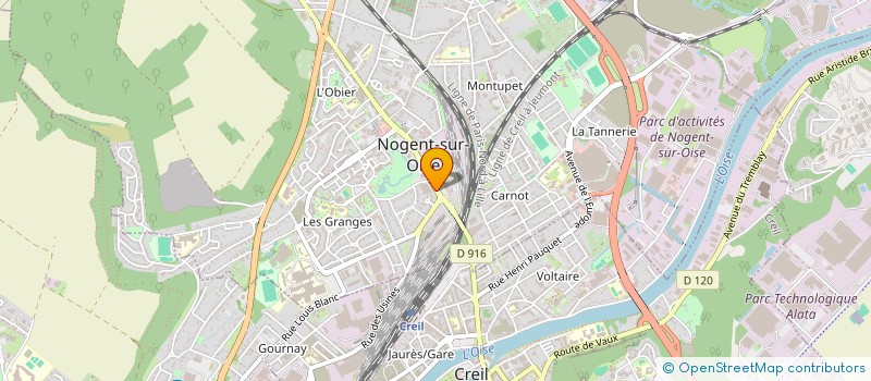 localisation de l'entreprise SOCIETE CIVILE IMMOBILIERE HELEX  NOGENT-SUR-OISE