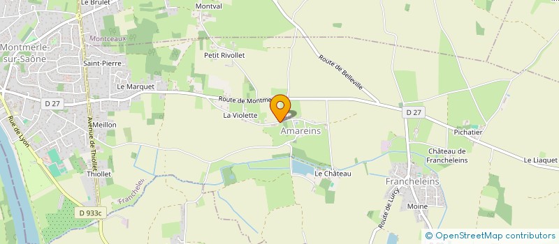 localisation de l'entreprise SOCIETE CIVILE IMMOBILIERE HENRI BAUDRIER à FRANCHELEINS
