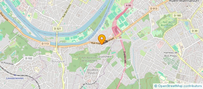 localisation de l'entreprise SOCIETE CIVILE IMMOBILIERE HENRI MORETTI  BOUGIVAL