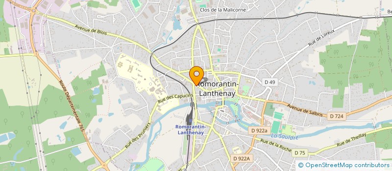 localisation de l'entreprise SOCIETE CIVILE IMMOBILIERE HERAULT  ROMORANTIN-LANTHENAY