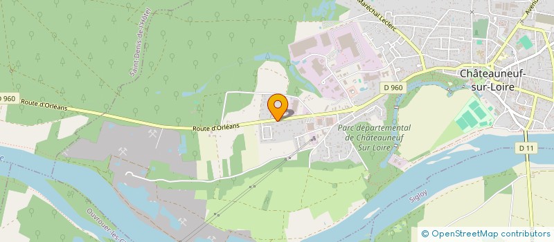 localisation de l'entreprise SOCIETE CIVILE IMMOBILIERE HESTIA  CHATEAUNEUF-SUR-LOIRE