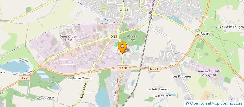 localisation de l'entreprise SOCIETE CIVILE IMMOBILIERE HM CARQUEFOU  CHATEAUBRIANT