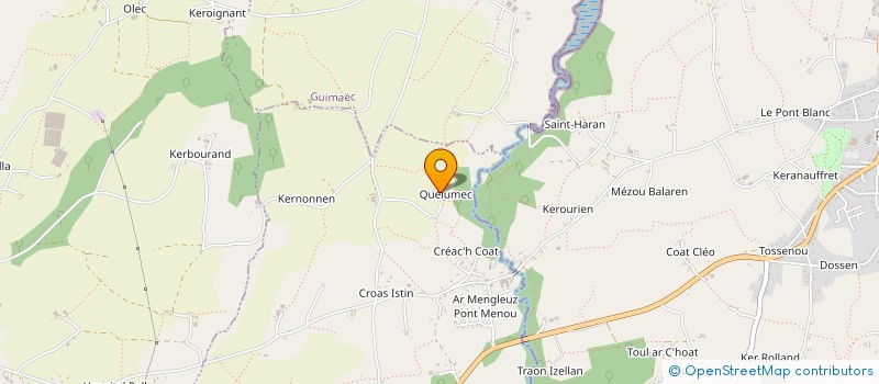 localisation de l'entreprise SOCIETE CIVILE IMMOBILIERE HORIZON  PLOUEGAT-GUERAND