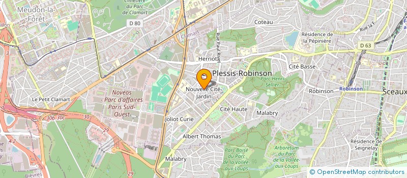 localisation de l'entreprise SOCIETE CIVILE IMMOBILIERE HORNET à LE PLESSIS-ROBINSON