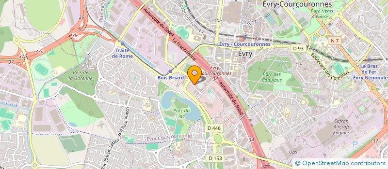 localisation de l'entreprise SOCIETE CIVILE IMMOBILIERE HOTEL PARIS GARE DE LYON à EVRY-COURCOURONNES