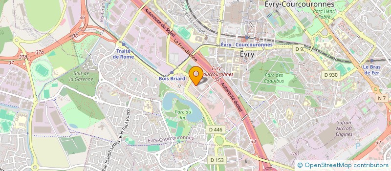 localisation de l'entreprise SOCIETE CIVILE IMMOBILIERE HOTEL RUEIL MALMAISON à EVRY-COURCOURONNES